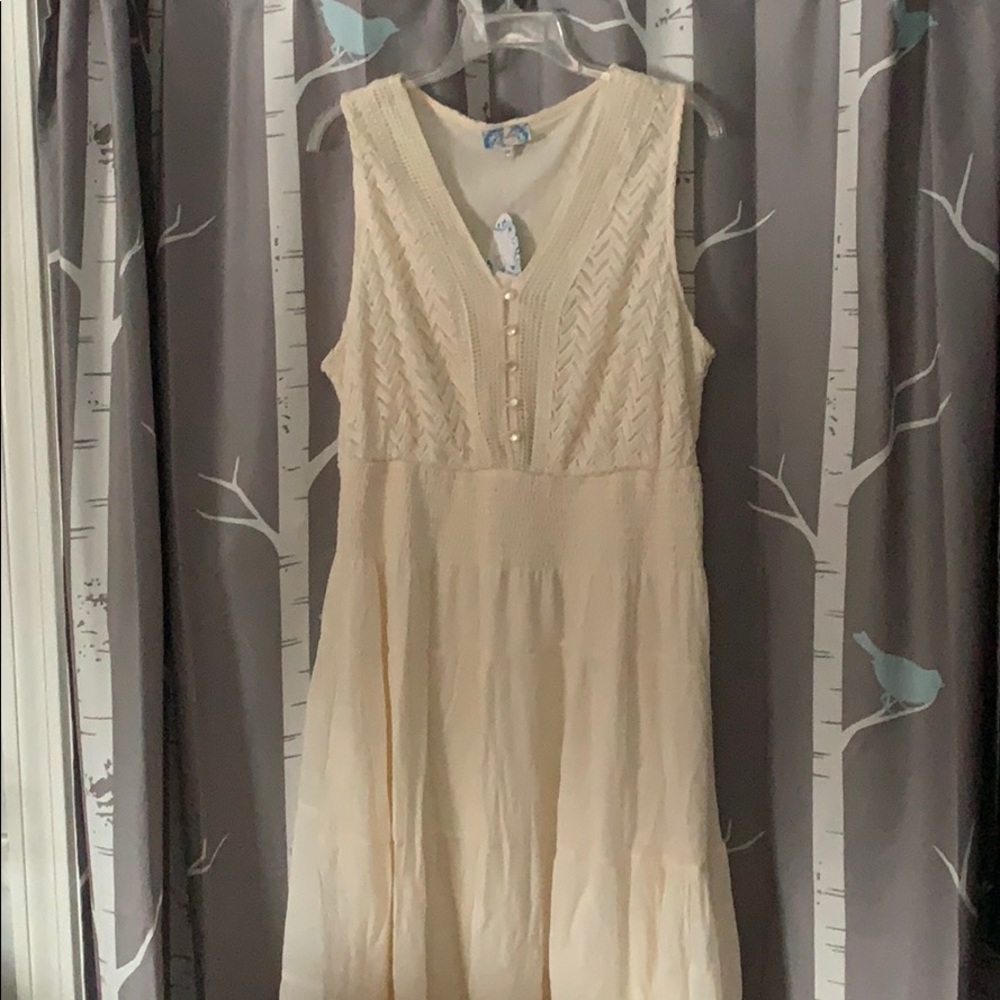NWT maxi peasant dress